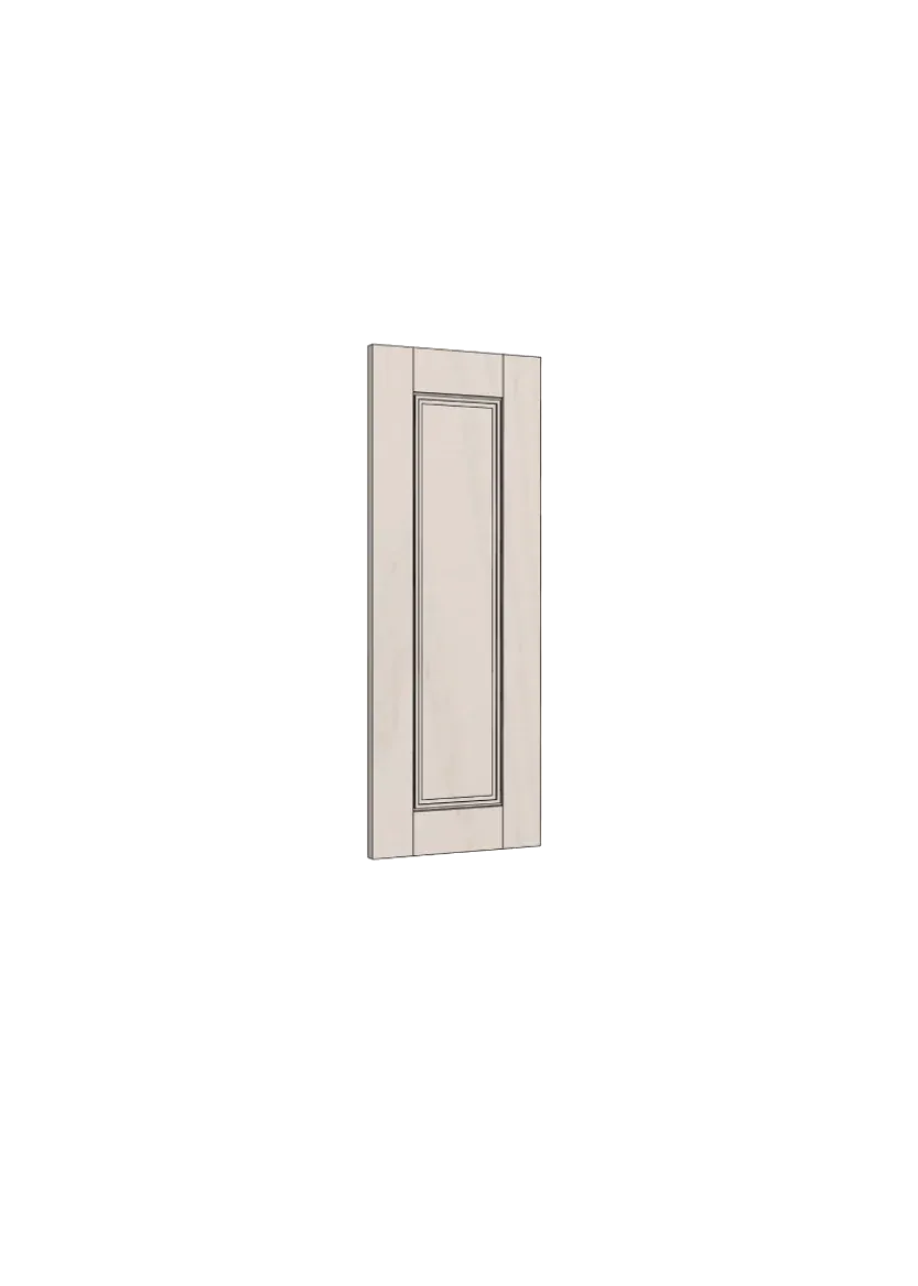 Ramlucka i ask med dekorlist, för väggskåp – 30×80 cm