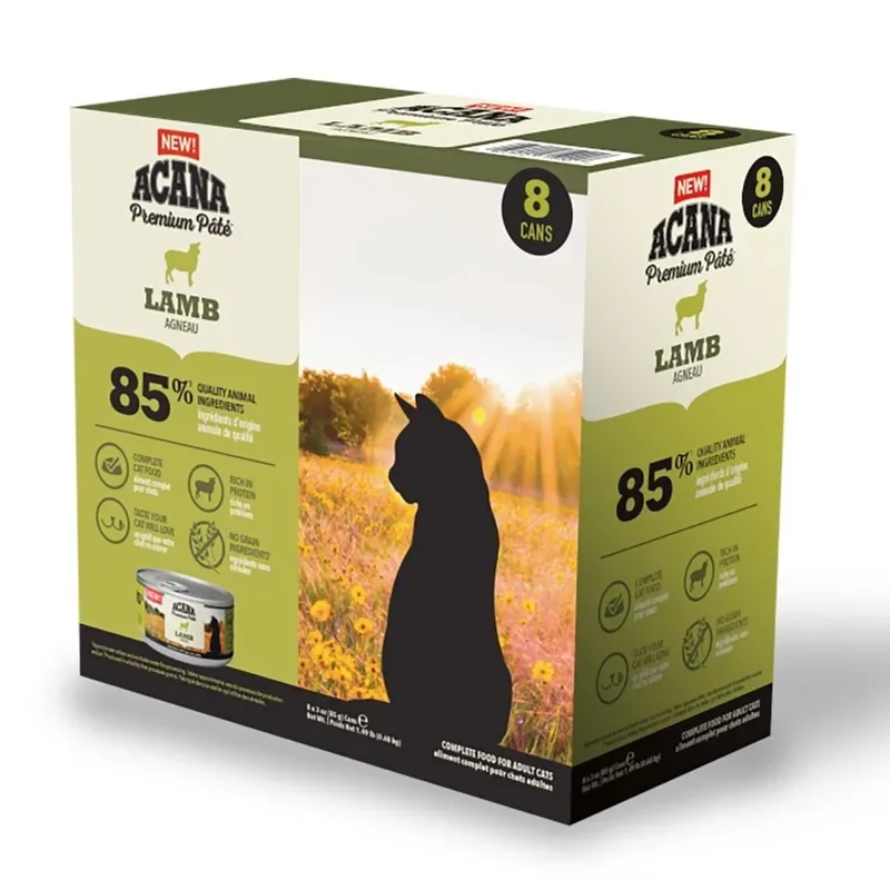 Rea Acana Premium Pâté Lamb Våtfoder till Katt 8×85 g