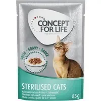 Rea Concept for Life Sterilised Cats Salmon – Passande våtfoder 12 x 85 g Concept for Life Sterilised Cats i sås