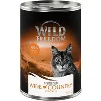 Rea Ekonomipack Wild Freedom Adult Sterilised 24 x 400 g – spannmålsfritt – Sterilised Wide Country – kyckling pur