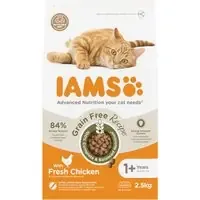 Rea IAMS Advanced Nutrition Grain Free med kyckling – Ekonomipack 2 x 2,5 kg