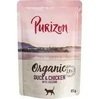 Rea Purizon Organic ekologiskt 6 x 85 g – Ekologisk anka & ekologisk kyckling med ekologisk zucchini