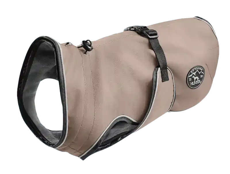 Reapris Dog Coat Uppsala 2in1 Detachable Lining Taupe 60 cm