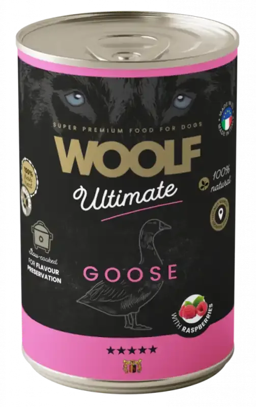 Reapris Goose and Raspberry Våtfoder för Hund – 6 x 400 g