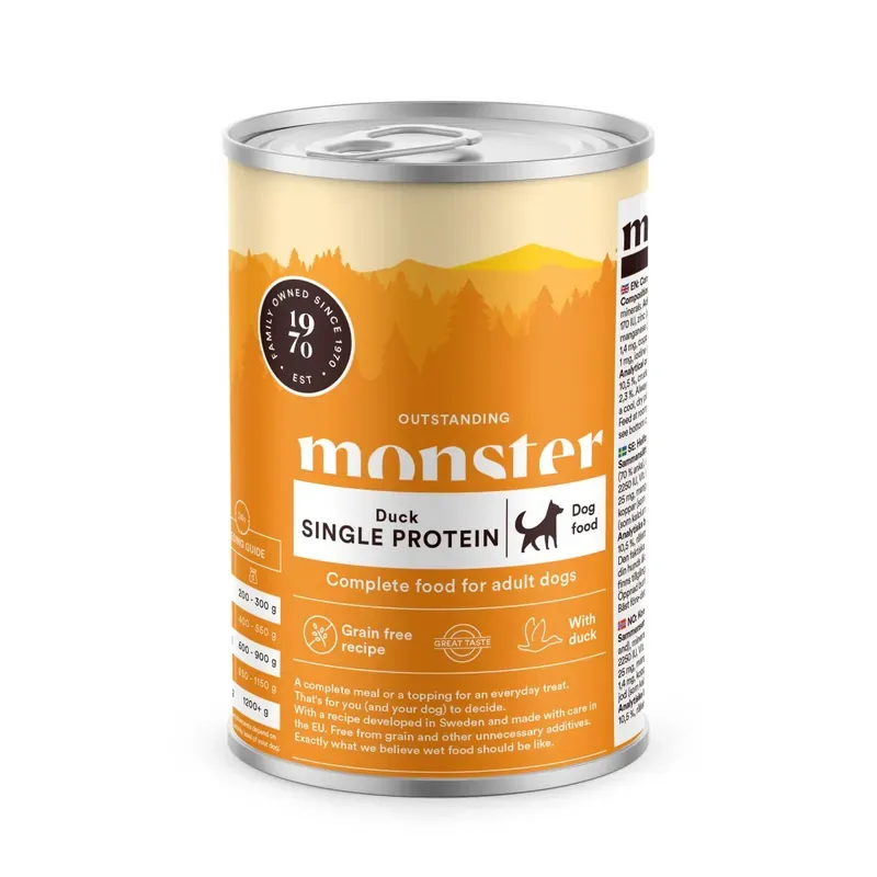 Reapris Monster Dog Adult Single Protein Duck Burk 400g
