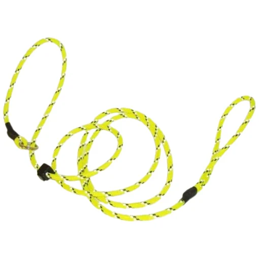 Retrieverkoppel med reflex 180cm – Gul - Image 2