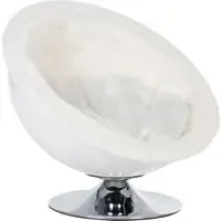 Retro Pet Nest kattbädd / hundbädd – Ø 60 cm vit Endast denna vecka
