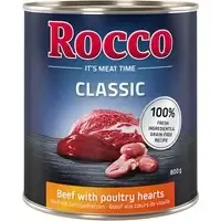 Rocco Classic 6 x 800 g – Nötkött & fågelhjärta Kampanj