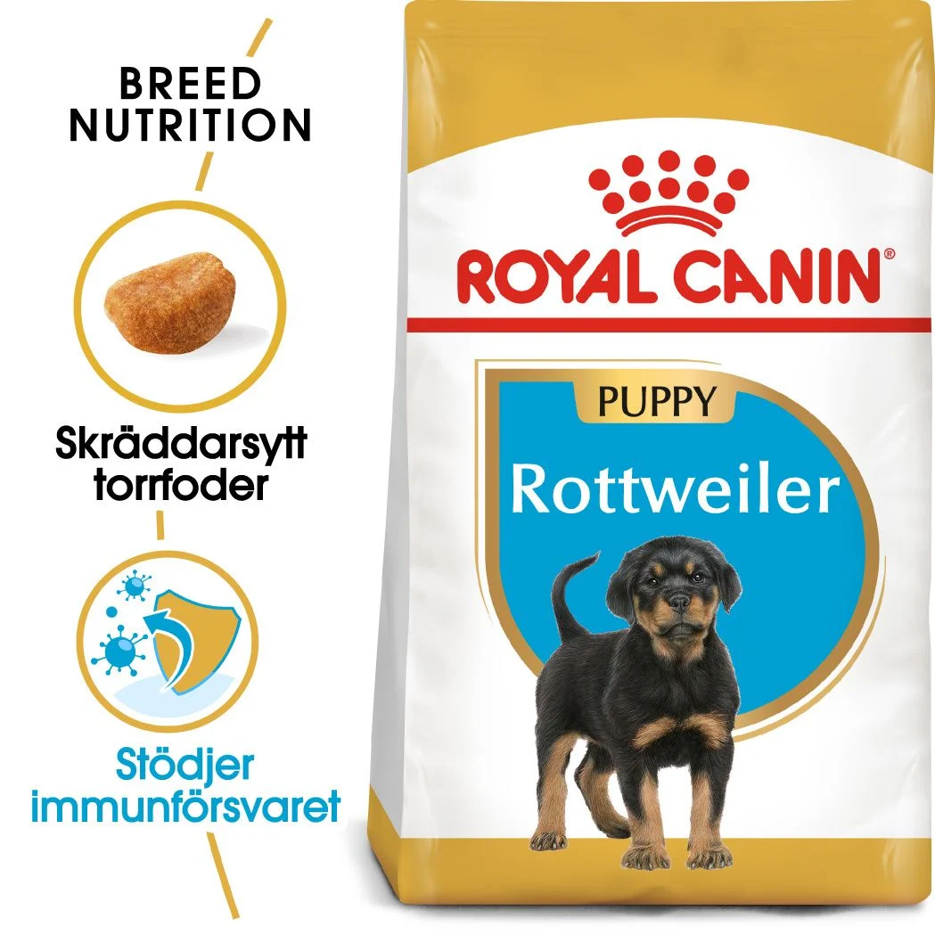 Rottweiler Puppy Torrfoder f枚r hundvalp