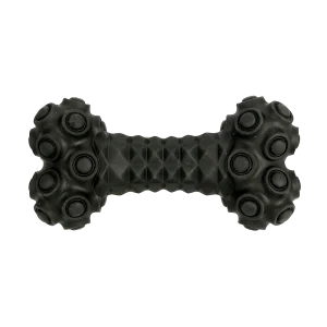 Rough Play Hundleksak Gummi Ben Svart