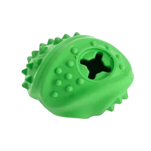 Rough Play Hundleksak Gummi IQ Boll Gr枚n 10cm