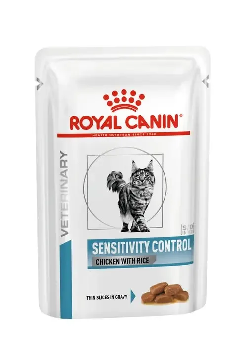 Royal Canin Veterinary Diets Derma Sensitivity Control Chicken Pouch Katt 85 g PROVFÖRPACKNING Handla nu