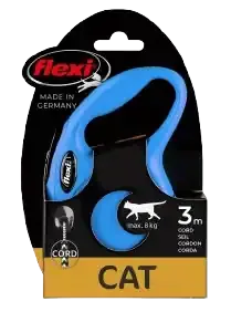 Rullkoppel New Classic Cat Cord, 3m, XS, max 8kg, Blå Begränsad tid