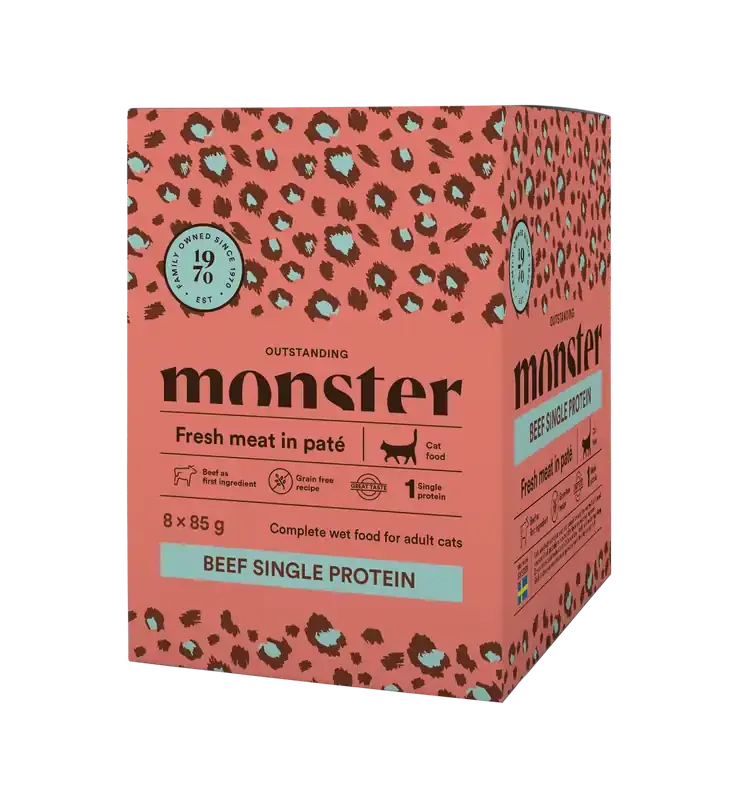 Säker betalning Cat Pouches Adult Beef – 8 x 85 g