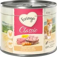 Säker betalning Feringa Classic Meat Menu Kitten 6 x 200 g – Kyckling & kalv