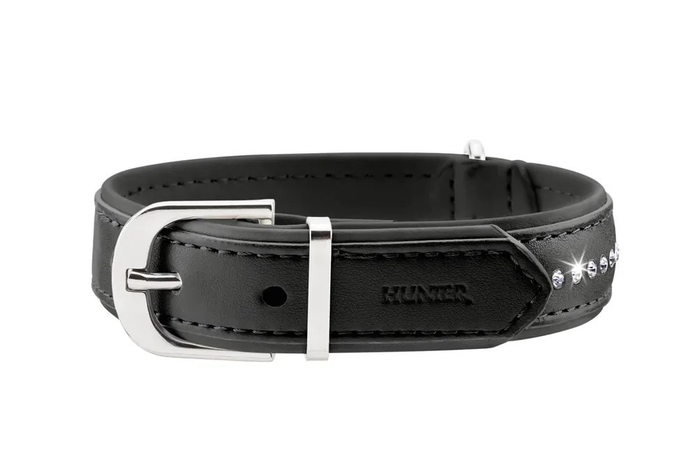 Säker betalning Modern Art Luxus Hundhalsband Svart XS-S
