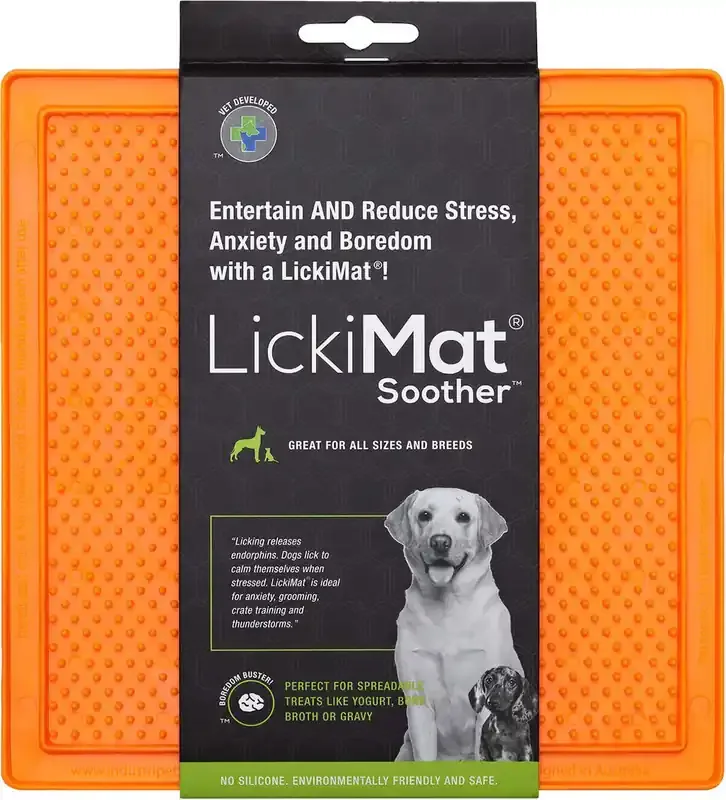 Säker betalning Soother Hundskål Orange 20x20cm