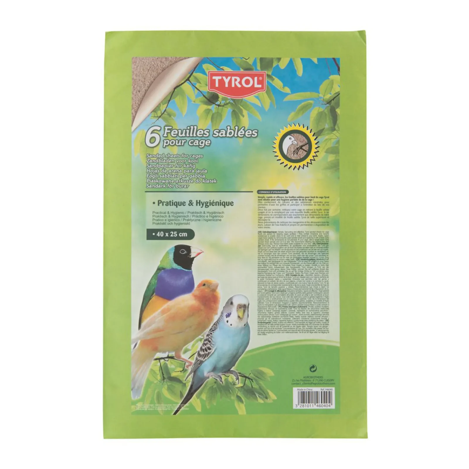 Sandpapper Medium 6 ark Tyrol