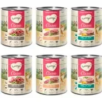 Sänkt pris Blandat provpack Feringa Classic Meat 6 x 800 g – Mixpaket III (Kanin & kalkon, Lamm & nötkött, Anka & kalv)