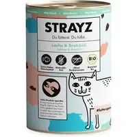 Sänkt pris STRAYZ ekologiskt 6 x 400 g – Ekologisk lax & ekologisk broccoli