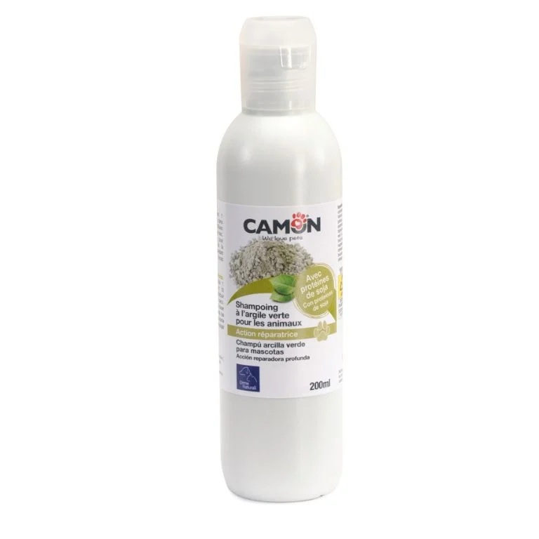 Schampo med grön lera & soyaprotein – 200 ml