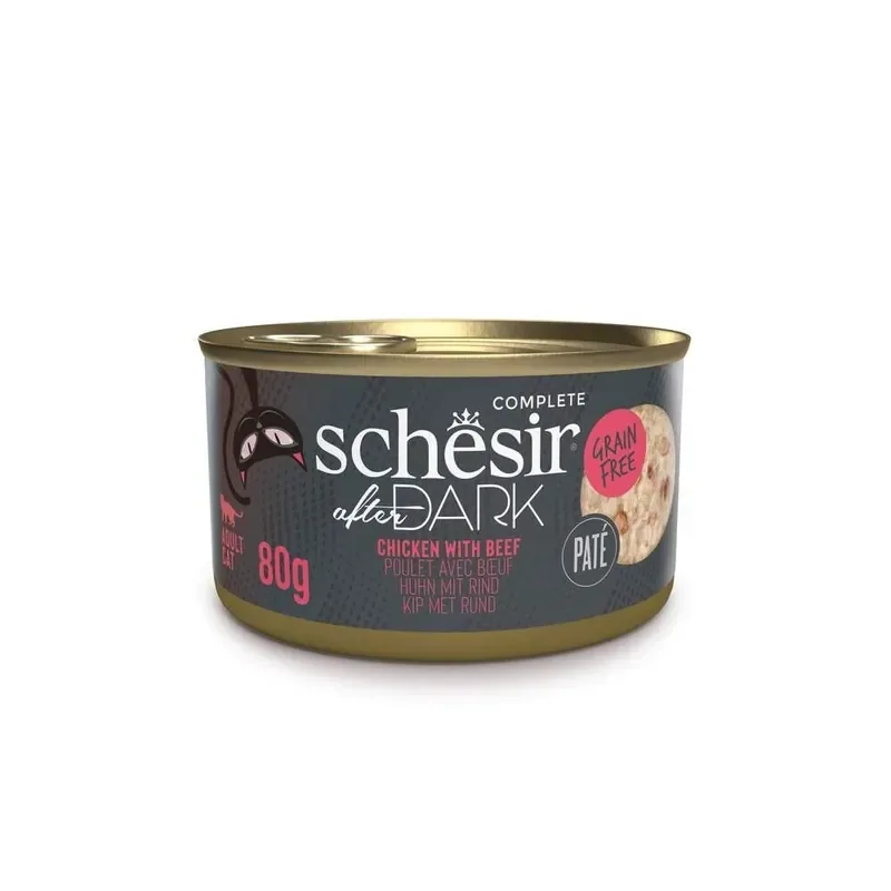 Schesir After Dark Pate Chicken/Beef 80 g Populär