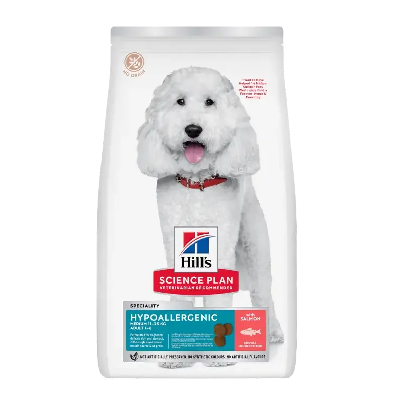 Science Plan Canine Adult Hypoallergenic Medium Salmon