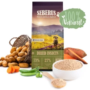 Seberus Dried Insects – mer hållbart spannmålsfritt hundfoder