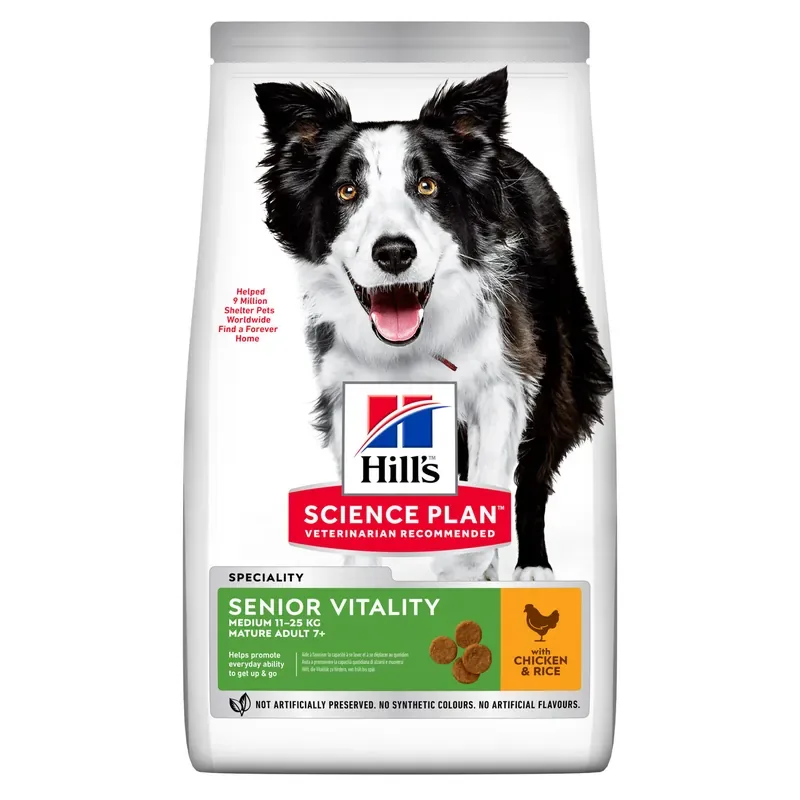 Senior Vitality Medium Mature Adult 7+ hundfoder med kyckling & ris – 2,5 kg Billig