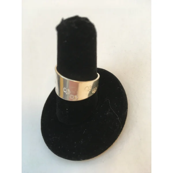 Silverring med tasstryck - Image 2