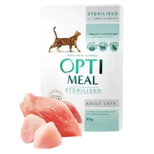 Sista chansen Adult & Senior Sterilised Turkey & Chicken Våtfoder Till Katt 12 x 85 g