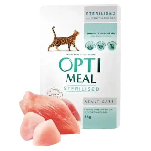 Sista chansen Adult & Senior Sterilised Turkey & Chicken Våtfoder Till Katt 12 x 85 g