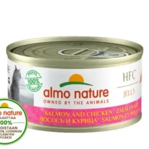 Sista chansen Almo Nature HFC Jelly Lax och Kyckling 70 g våtfoder för katter