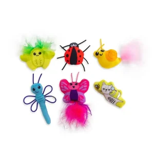 Sista chansen Catstages Cute As A Bug 6-pack kattleksaker