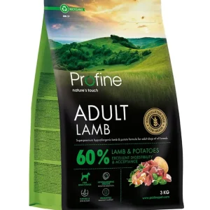 Sista chansen Dog Adult Lamb & Potatoes Torrfoder för Vuxna Hundar – 3 kg