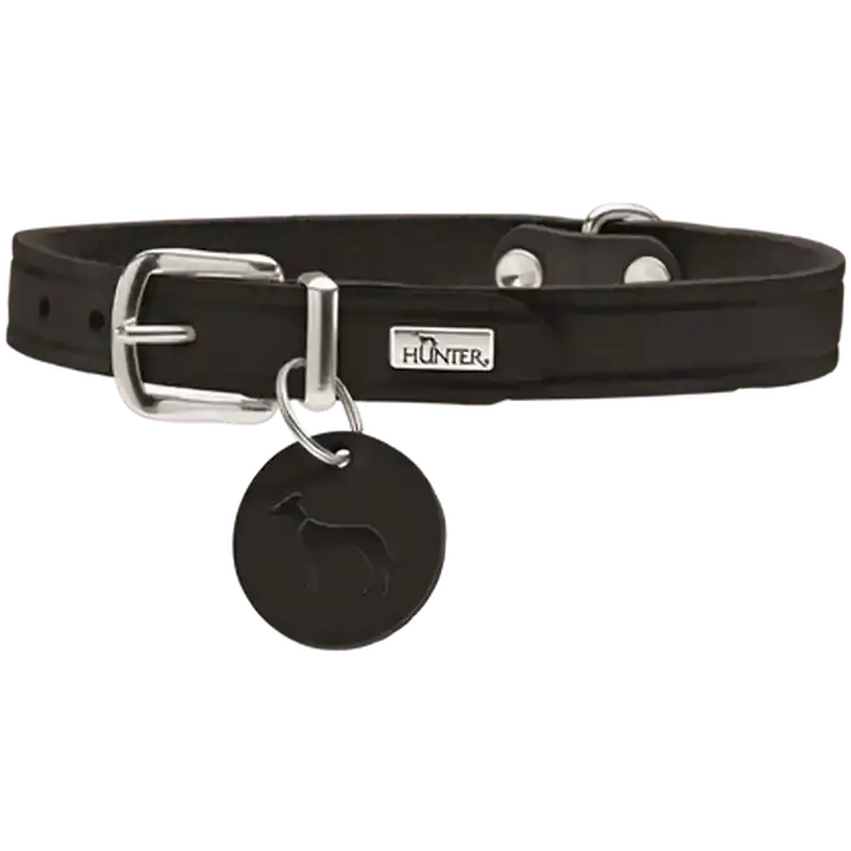 Sista chansen Hundhalsband Aalborg Svart 47 Halsmått 3743cm