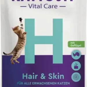Sista chansen Kattovit Vital Care Hair & Skin Fjäderfä för katt 85 g