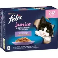 Sista chansen Latz ”As good as it looks” Junior Pouches 48 x 85 g – Kyckling, Nötkött, Lax, Sardiner