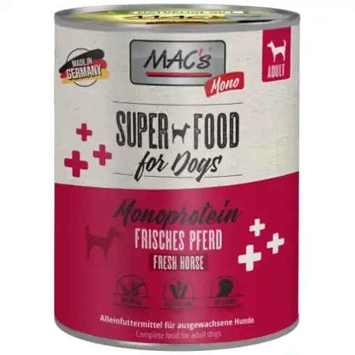 Sista chansen Monoprotein Sensitive Häst Våtfoder för Hund – 6 x 400 g