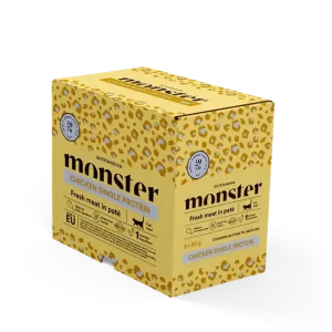 Sista chansen Monster Cat Adult Chicken wet 8×85 g