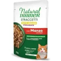 Sista chansen Natural Trainer Straccetti Urinary Sterilised strimlor i sås – Ekonomipack 56 x 70 g med nötkött