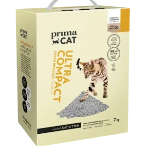 Sista chansen PrimaCat Ultra Compact Vanilj Kattströ 7 kg