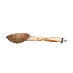 Sittpinne med Foderkopp Bambu/kokos – 25 Cm