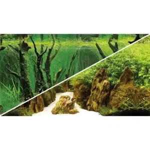Självhäftande Bakgrund Akvarium Canyon Populär