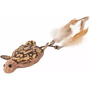 Sköldpadda med fjädrar kattleksak – Sköldpadda Erbjudandepris