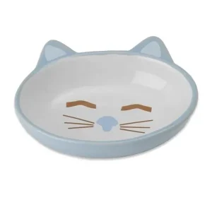 Sleepy Kitty 5.5″ Oval Blue