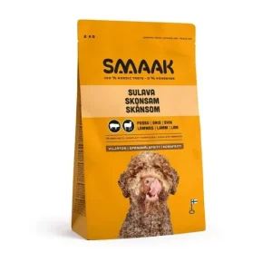 SMAAK Dog Adult Spannmålsfri Skonsam Gris & Lamm | Arken Zoo