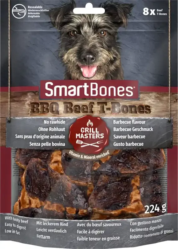 SmartBones BBQ Beef T- Bones 8 pack Erbjudandepris