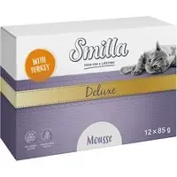 Smilla Deluxe Mousse 12 x 85 g – Med kalkon & basilika Endast denna vecka