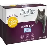 Smilla Pouch Adult Light Chunks in Sauce med grönsaker – Ekonomipack Kyckling och tomat (24 x 85 g) I lager
